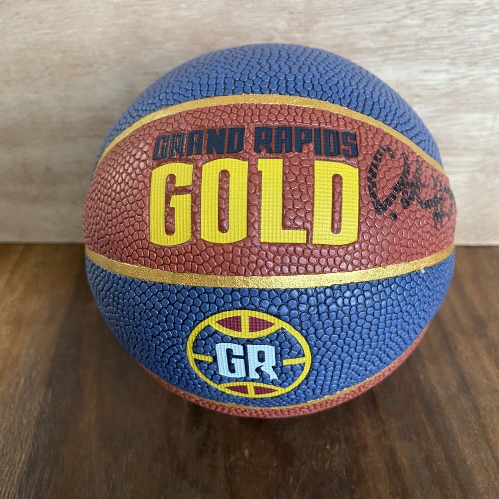 Grand Rapids Gold Basketball NBA G Mini Ball *Signed* #33 Coleman Hawkins